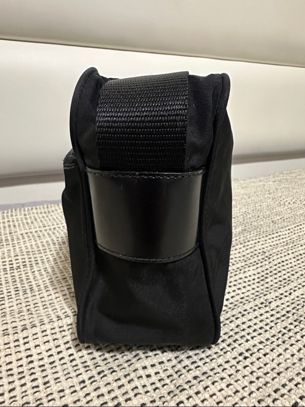 Prada Black Nylon Messenger Bag with Logo Plaque - Picture 5 of 16